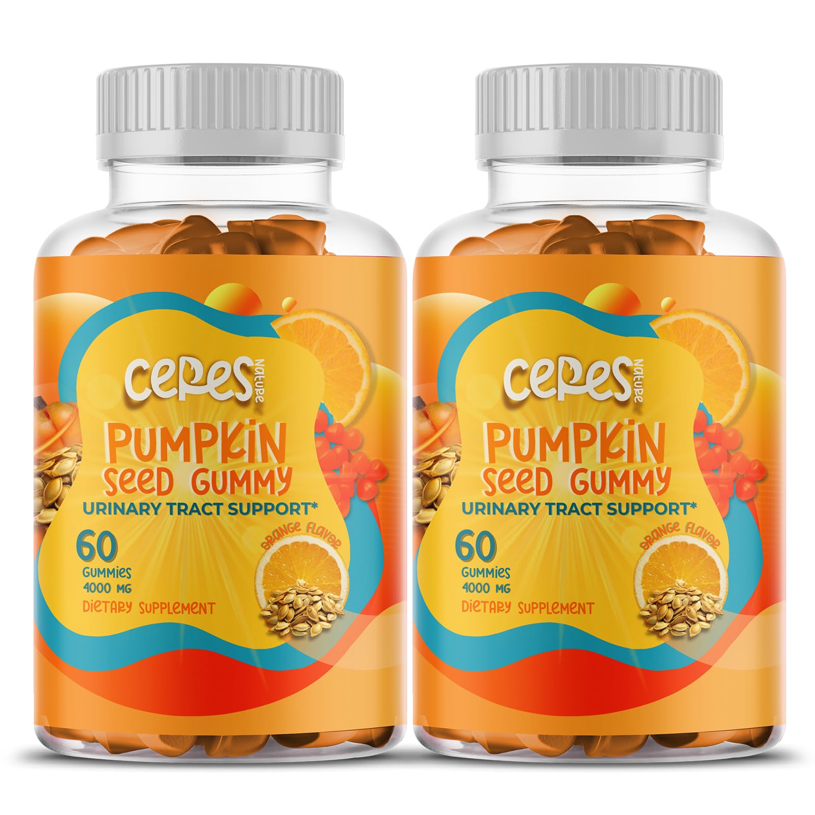 Ceres Nature Pumpkin Seed Oil Extract Gummies front view with packaging