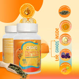 Ceres Nature Pumpkin Seed Oil Gummies displayed on a wooden table