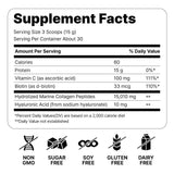 Cevitol Collagen Powder 454g in a bowl with a spoon