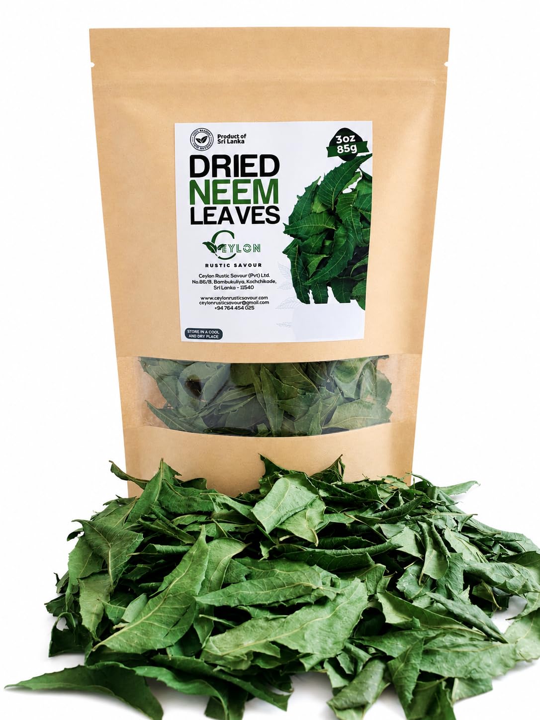 Ceylon Rustic Savour Neem Leaves 100g package front view