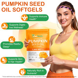 CFHQXSZ Pumpkin Seed Oil Softgels with other herbal supplements