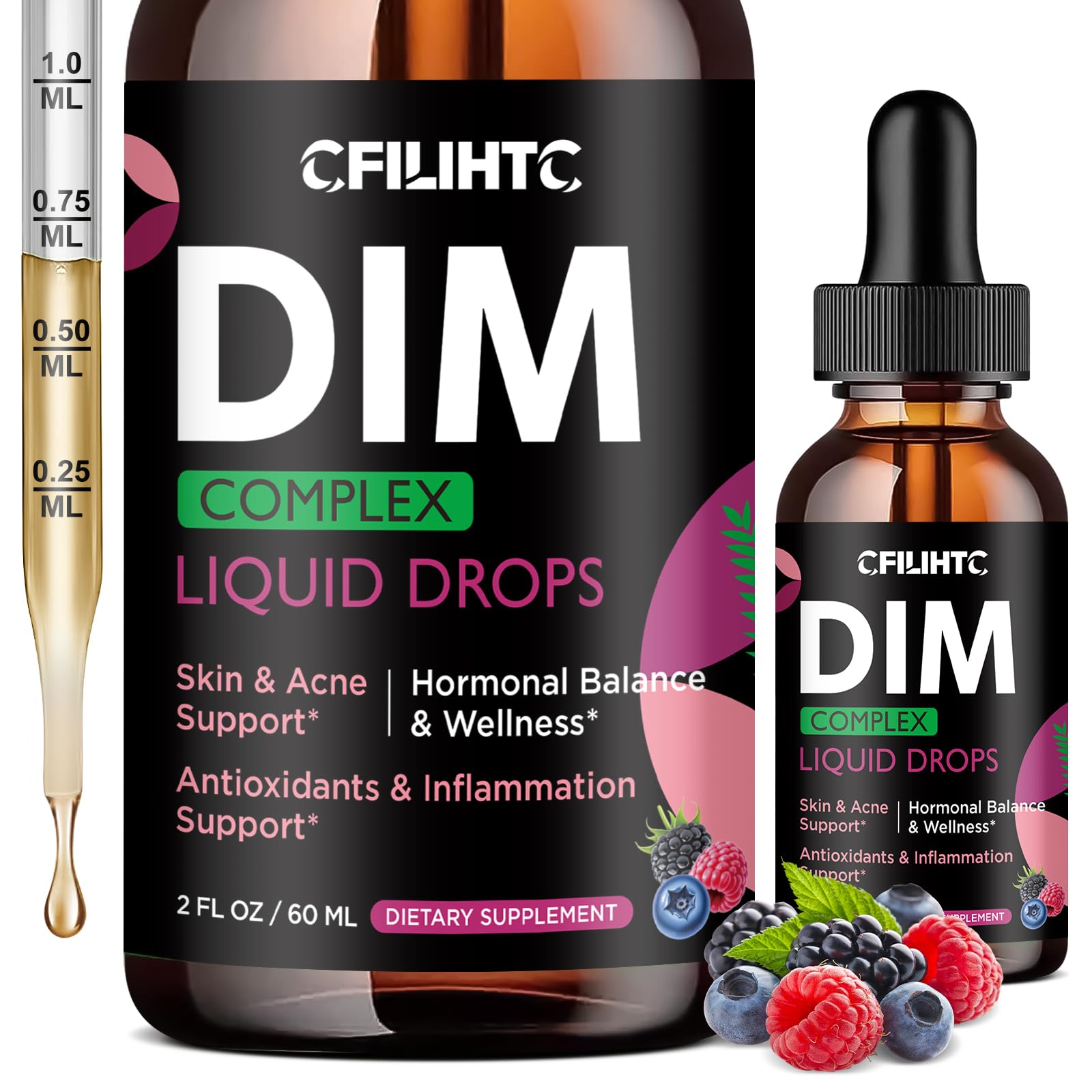 CFILIHTC DIM Liquid Drops bottle front view