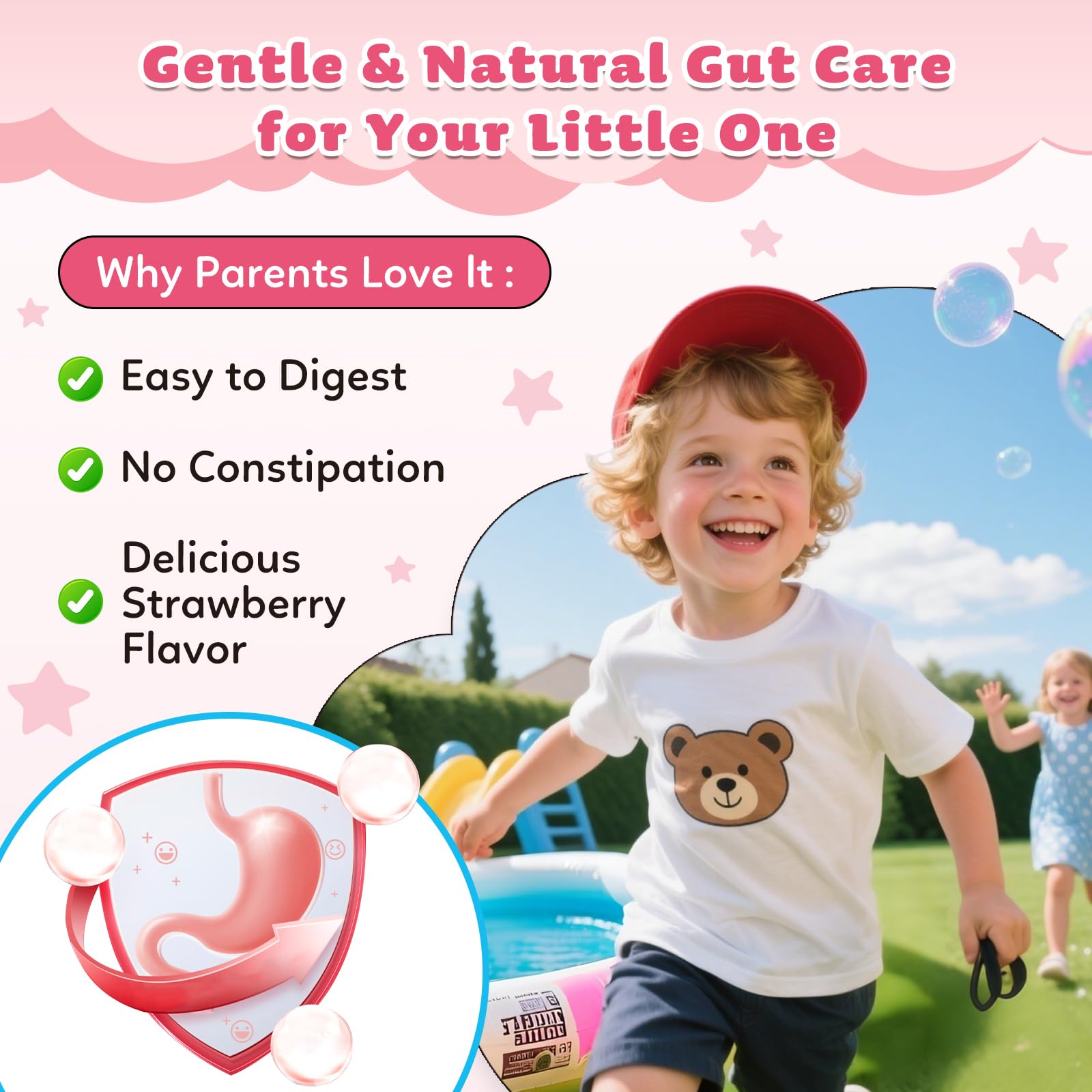 CFILIHTC Herbal Gut Cleanse for Kids liquid drops lifestyle scene with children