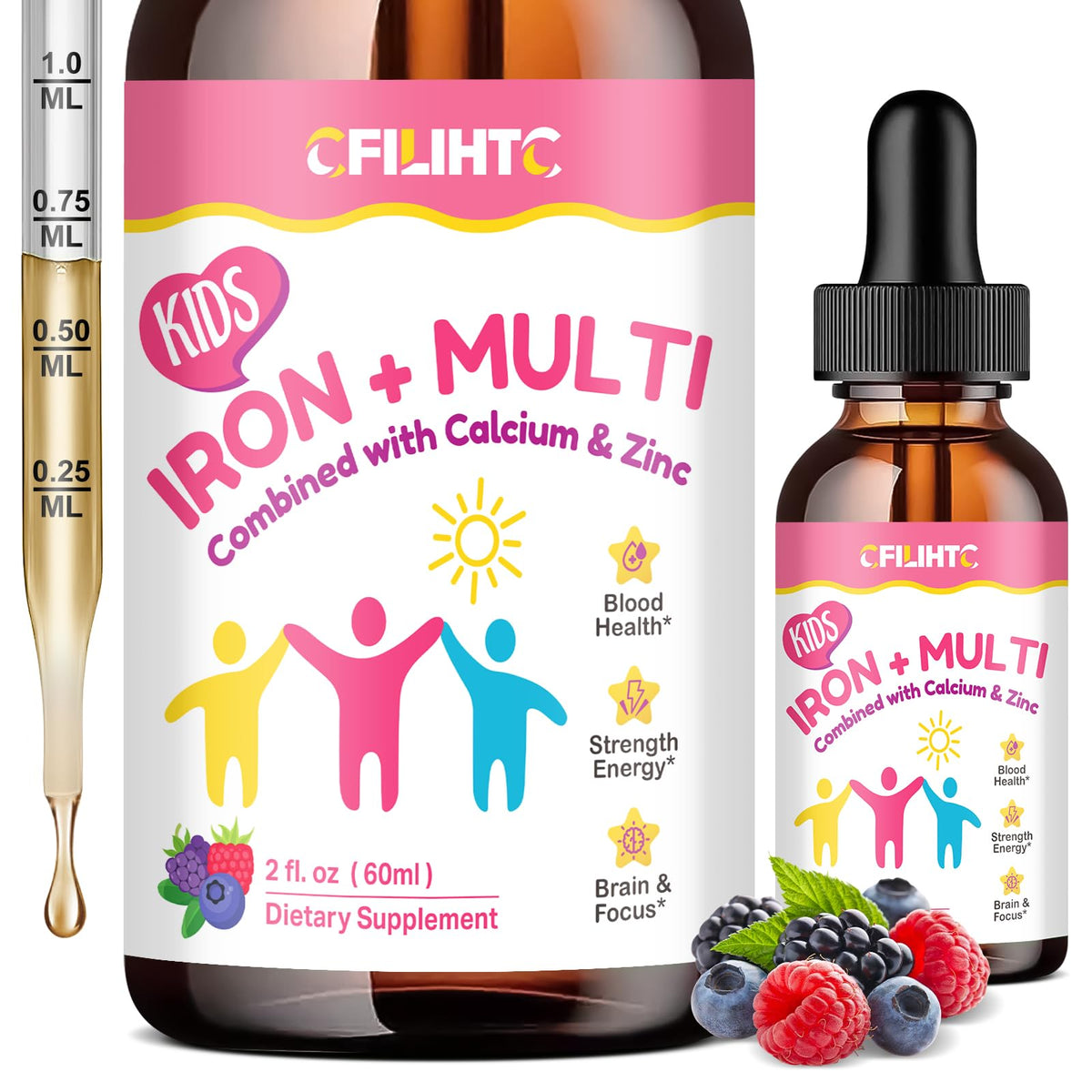 CFILIHTC Iron Drops 150g liquid supplement front view