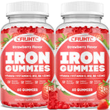 CFILIHTC Iron Gummies 2 Pack front view with strawberry flavour
