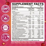 CFILIHTC Iron Gummies for Kids 60 Count Strawberry back view