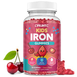 CFILIHTC Iron Gummies for Kids 60 Count Strawberry front view