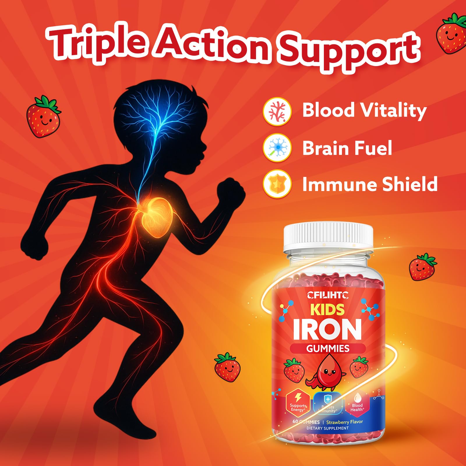 CFILIHTC Iron Gummies nutritional information