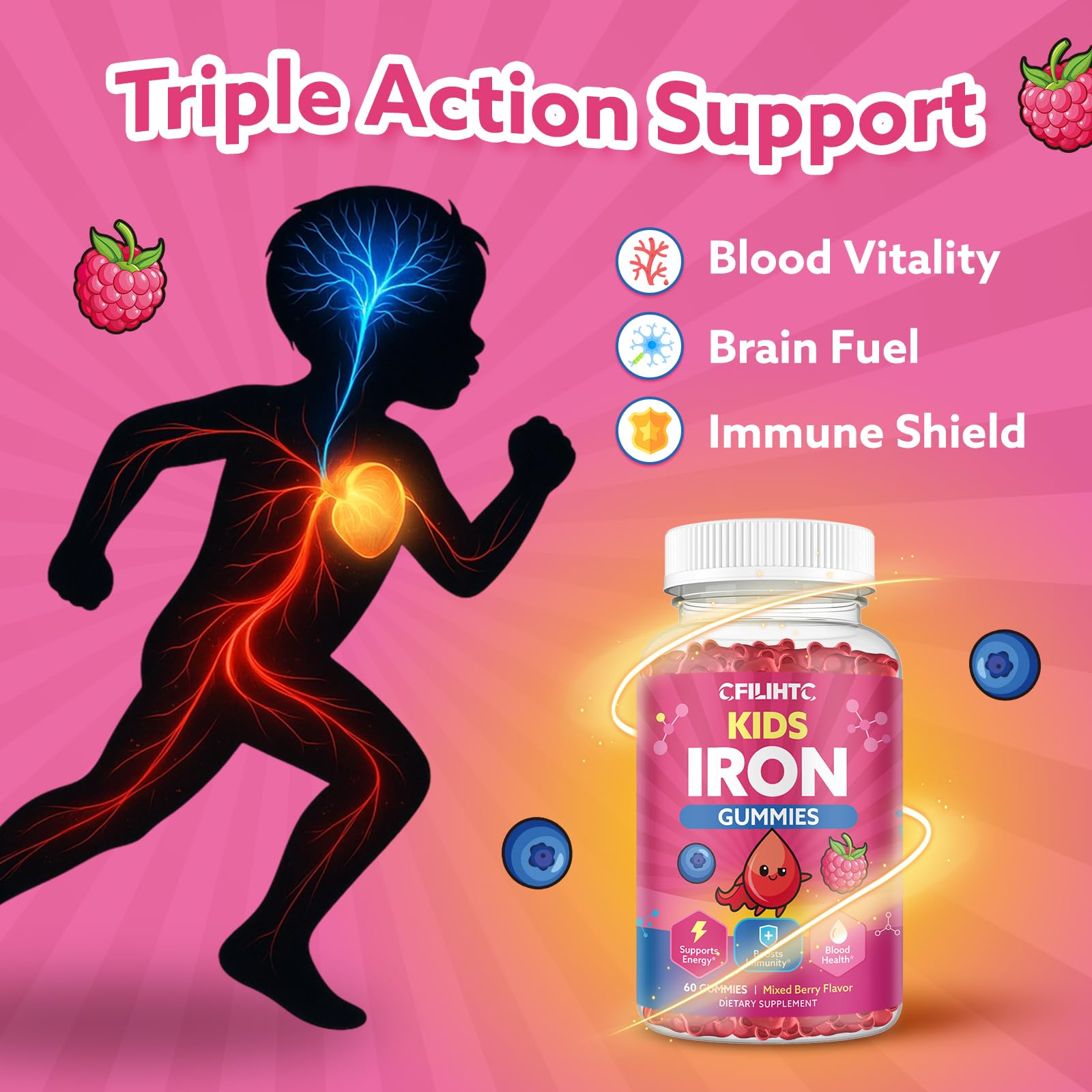 CFILIHTC Iron Gummies nutritional information