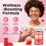 CFILIHTC Iron Gummies strawberry flavour close-up