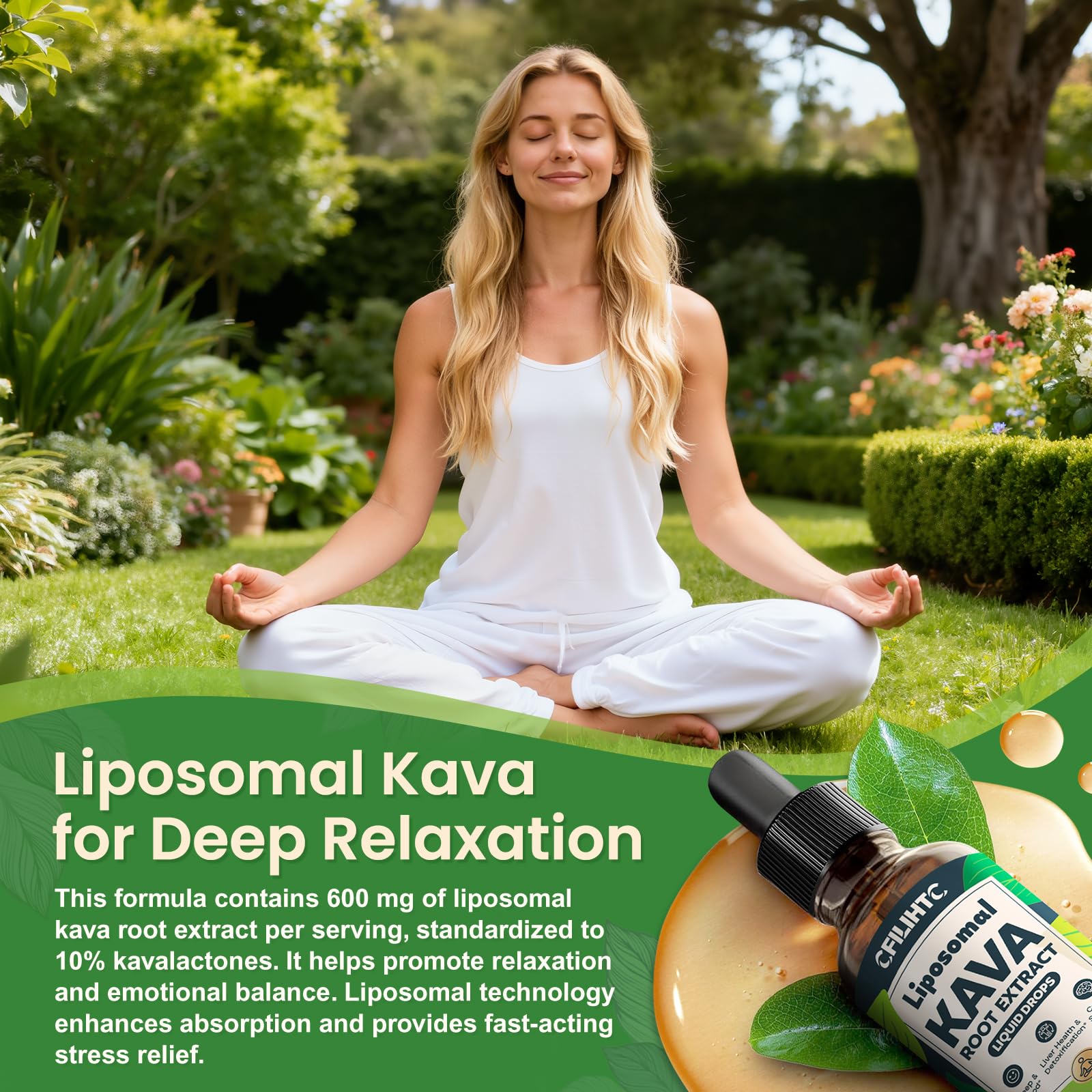 CFILIHTC Kava Kava Liquid Drops 150g lifestyle scene