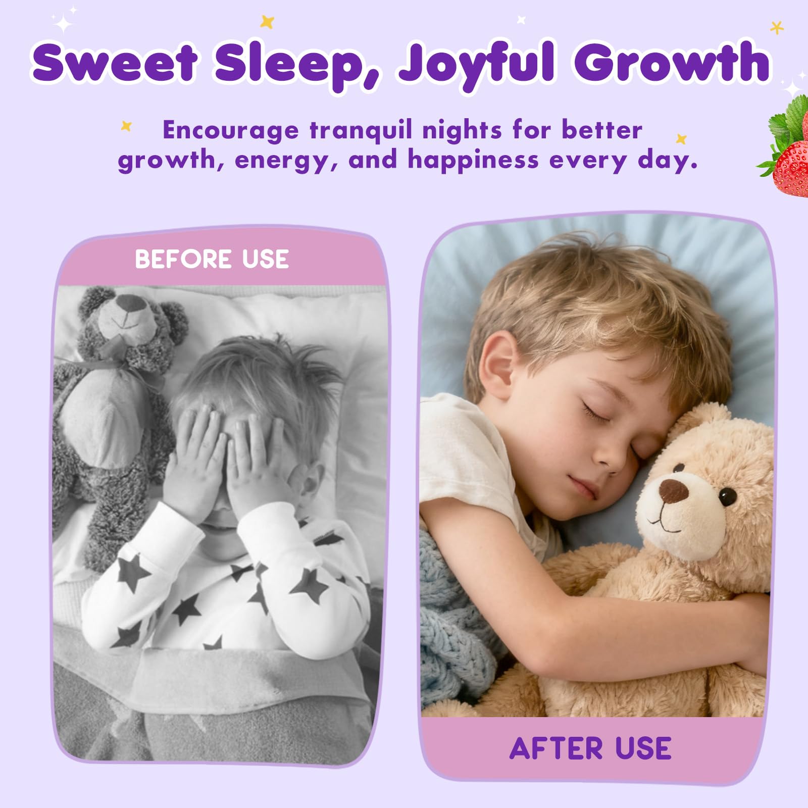 CFILIHTC Kids Magnesium Liquid Drops with strawberries