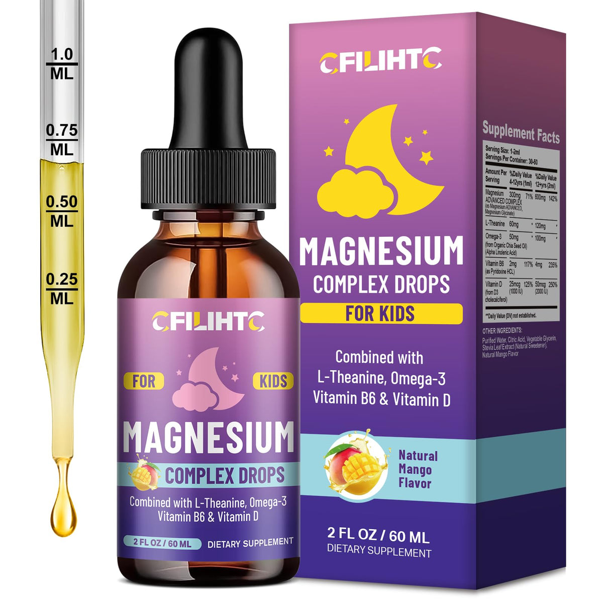 CFILIHTC Magnesium Glycinate Liquid Drops 150g front view