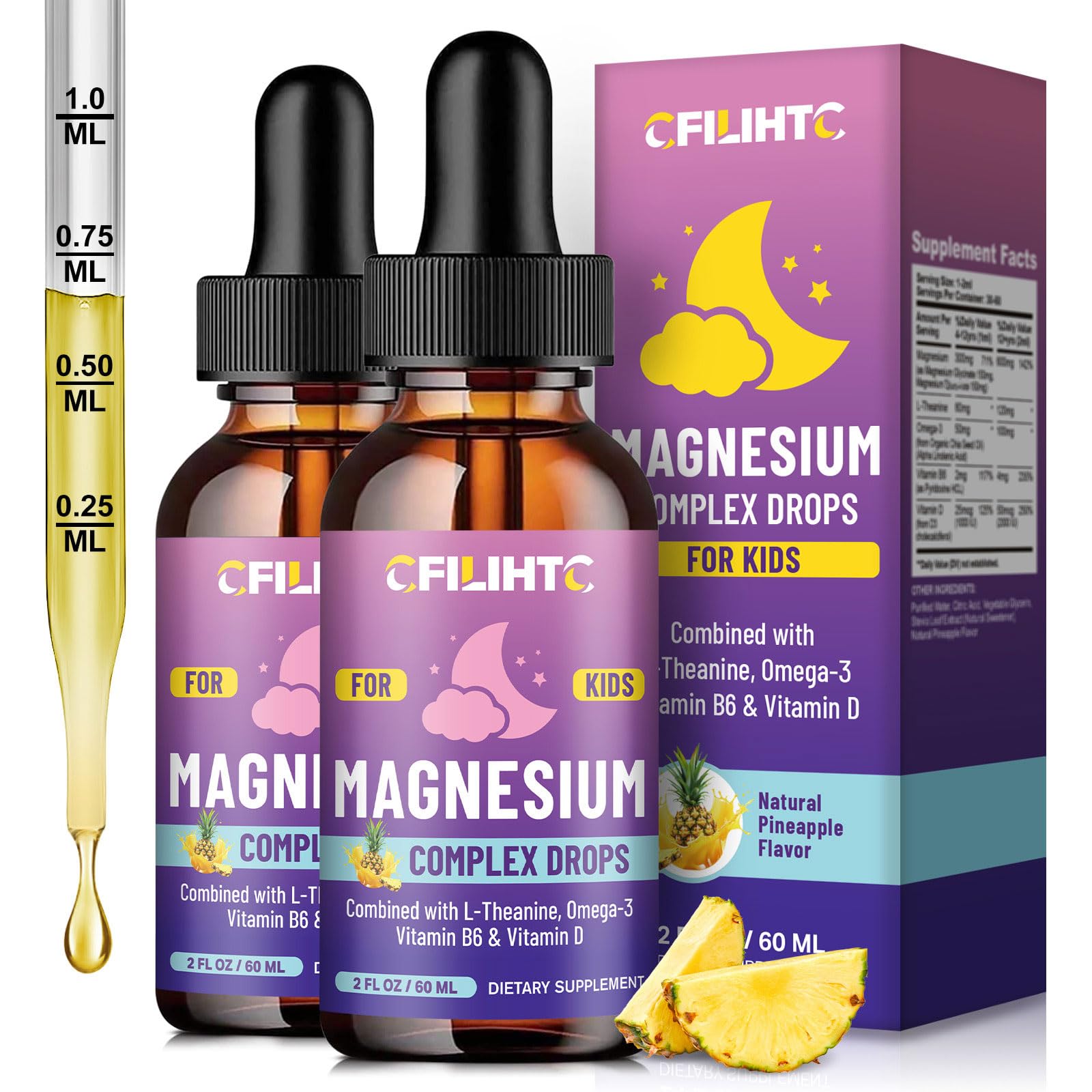 CFILIHTC Magnesium Glycinate Liquid Drops 299g front view