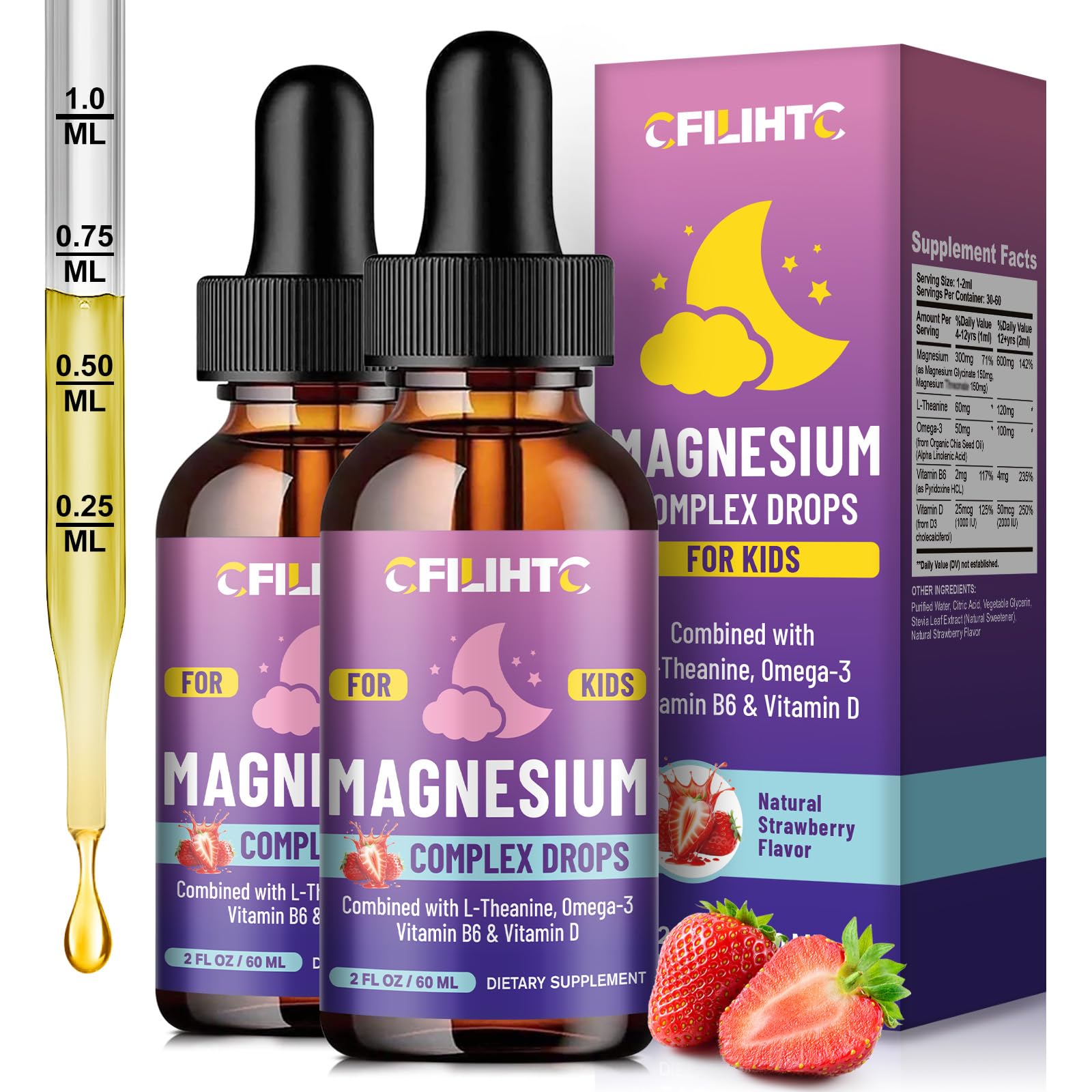 CFILIHTC Magnesium Glycinate Liquid Drops front view