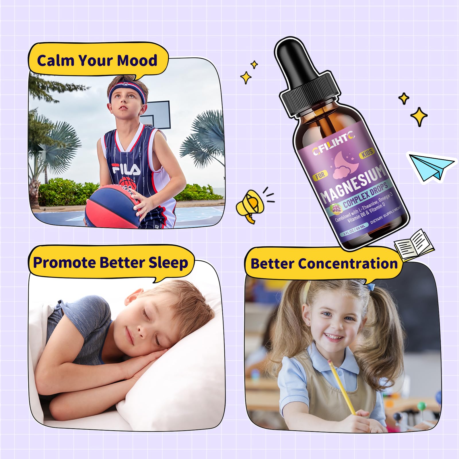 CFILIHTC Magnesium Glycinate Liquid Drops ingredients list