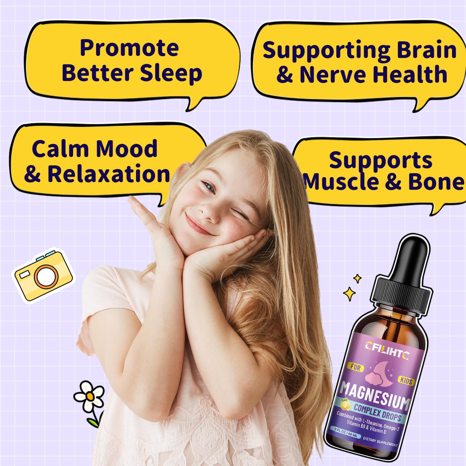 CFILIHTC Magnesium Glycinate Liquid Drops packaging details