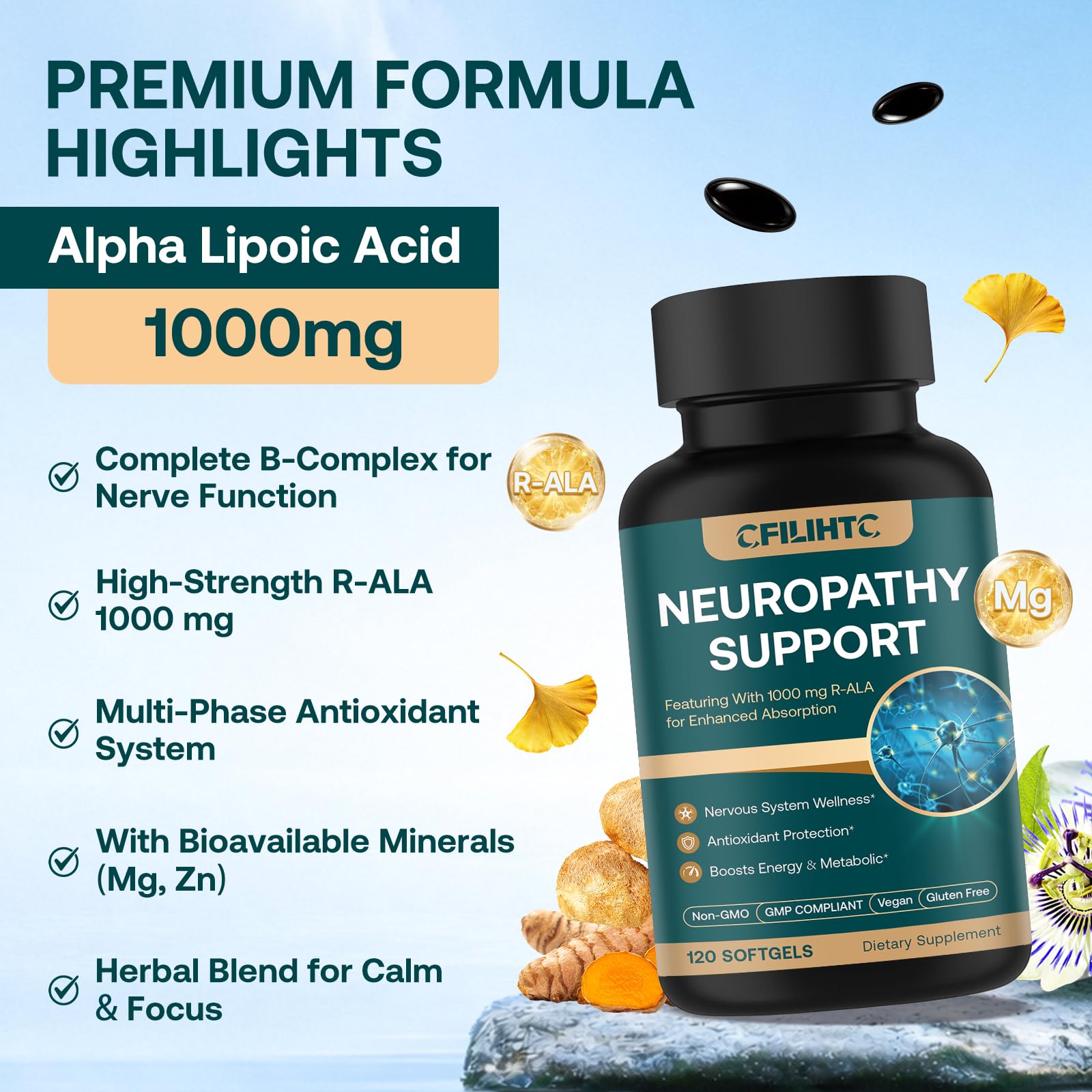 CFILIHTC Neuropathy Supplement lifestyle scene