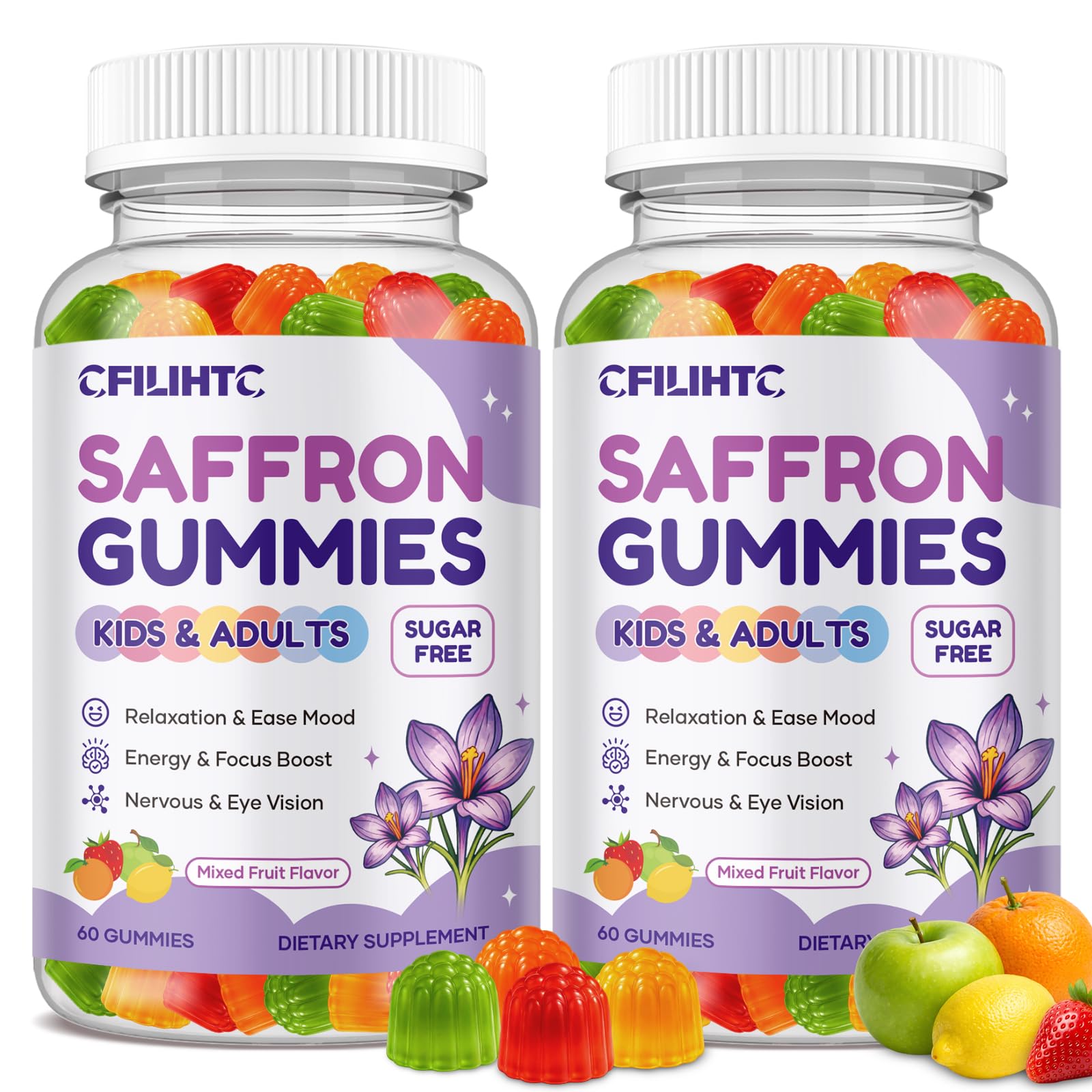 CFILIHTC Saffron Gummies for Kids front view