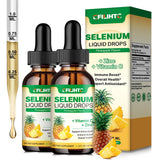 CFILIHTC Selenium Liquid Drops 2 Pack front view with pineapple flavour