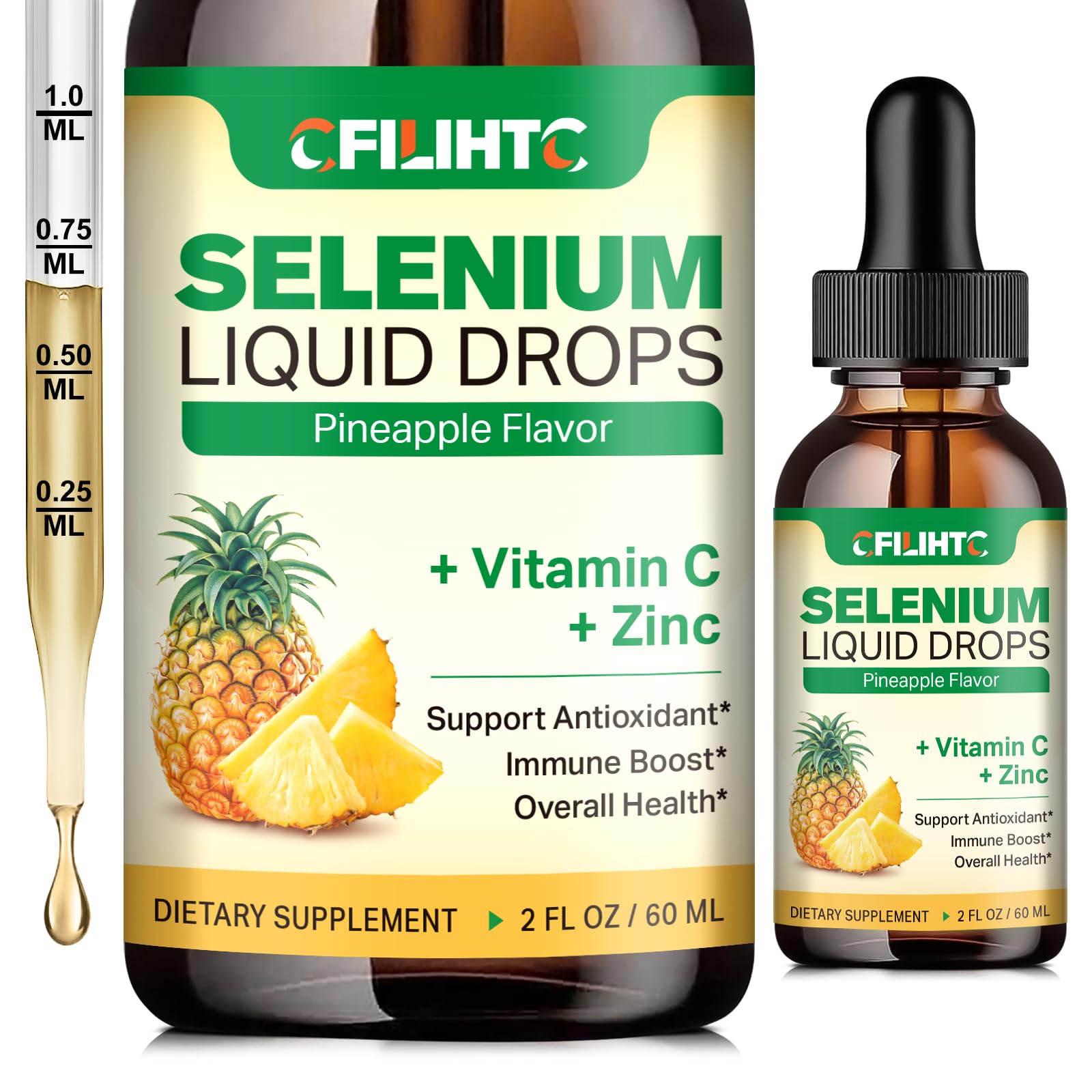 CFILIHTC Selenium Liquid Drops 30ml bottle front view