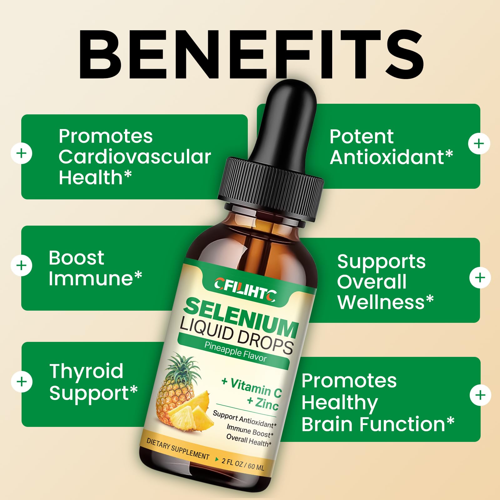 CFILIHTC Selenium Liquid Drops 30ml with dropper