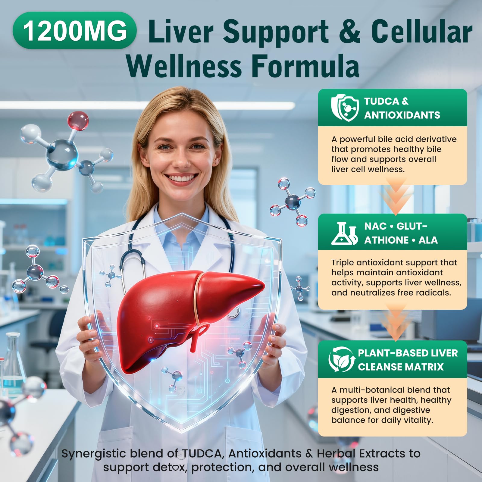 CFILIHTC TUDCA Liquid Liver Extract 1200mg dropper close-up
