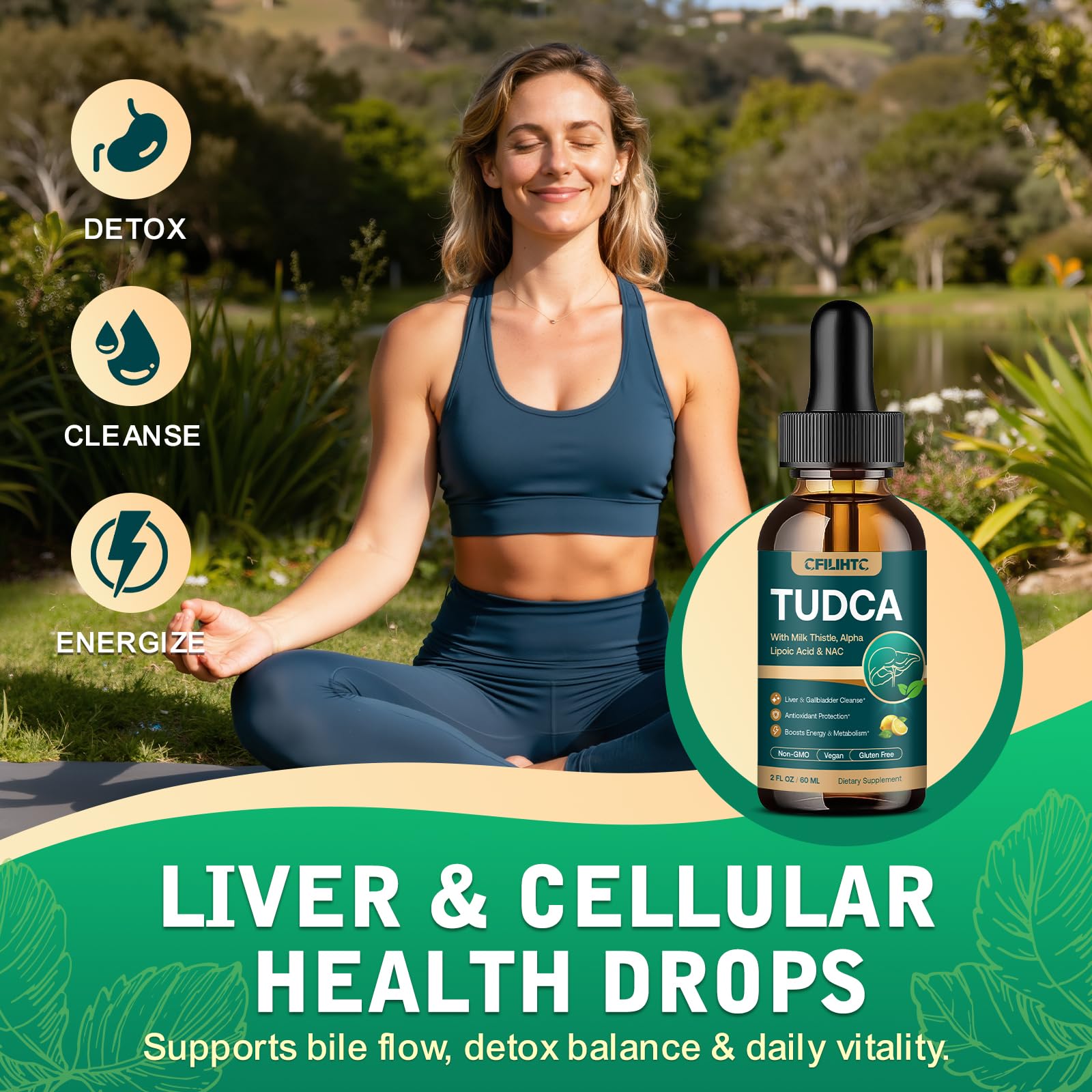 CFILIHTC TUDCA Liquid Liver Extract 1200mg packaging