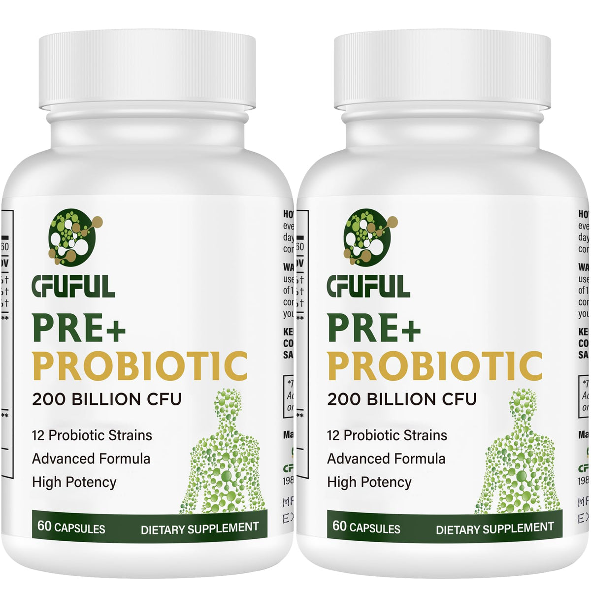 Cfuful Probiotics 200 Billion CFUs capsule bottle front view