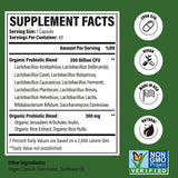 Cfuful Probiotics 200 Billion CFUs capsules on a wooden table