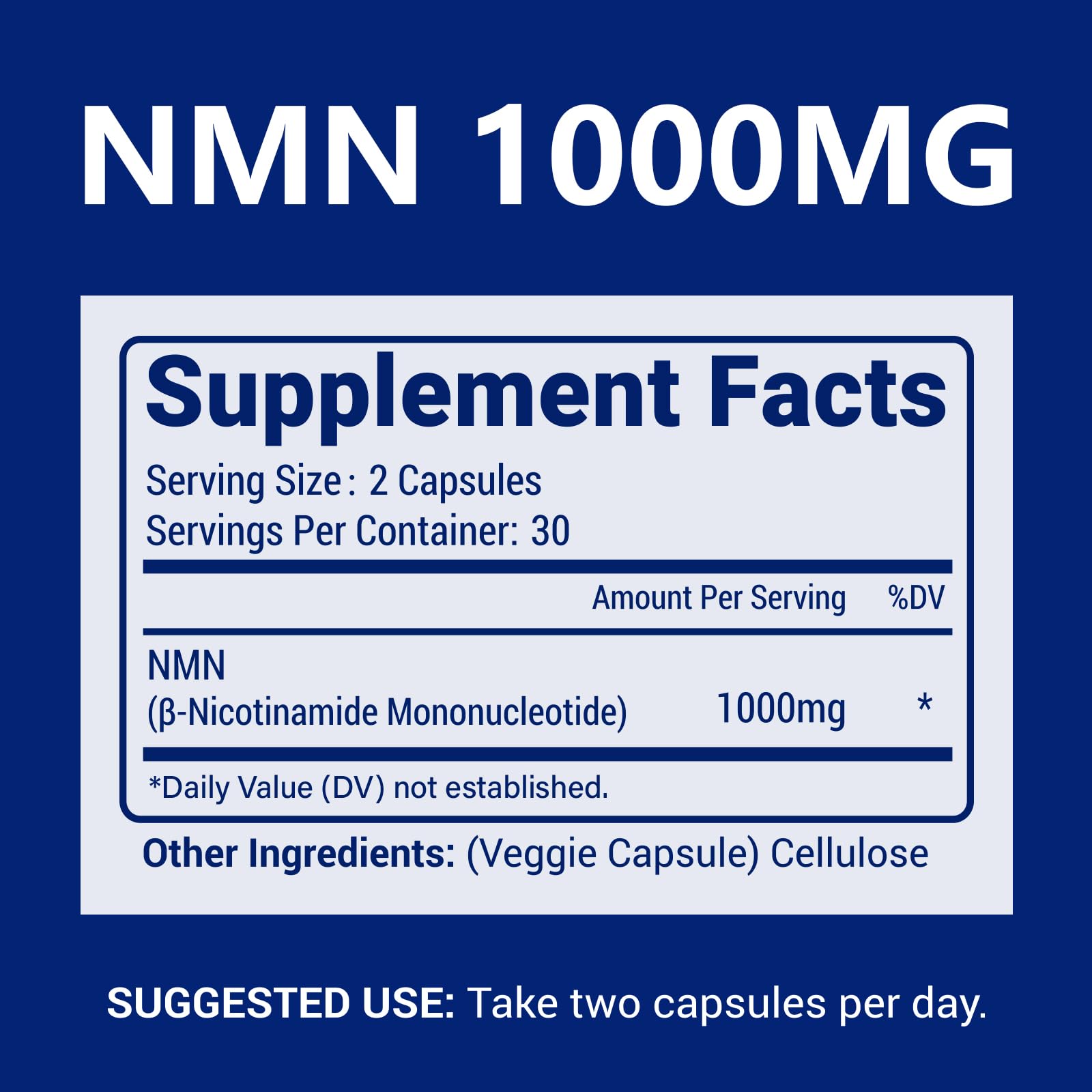 CFUKING NMN 1000MG Capsules side view