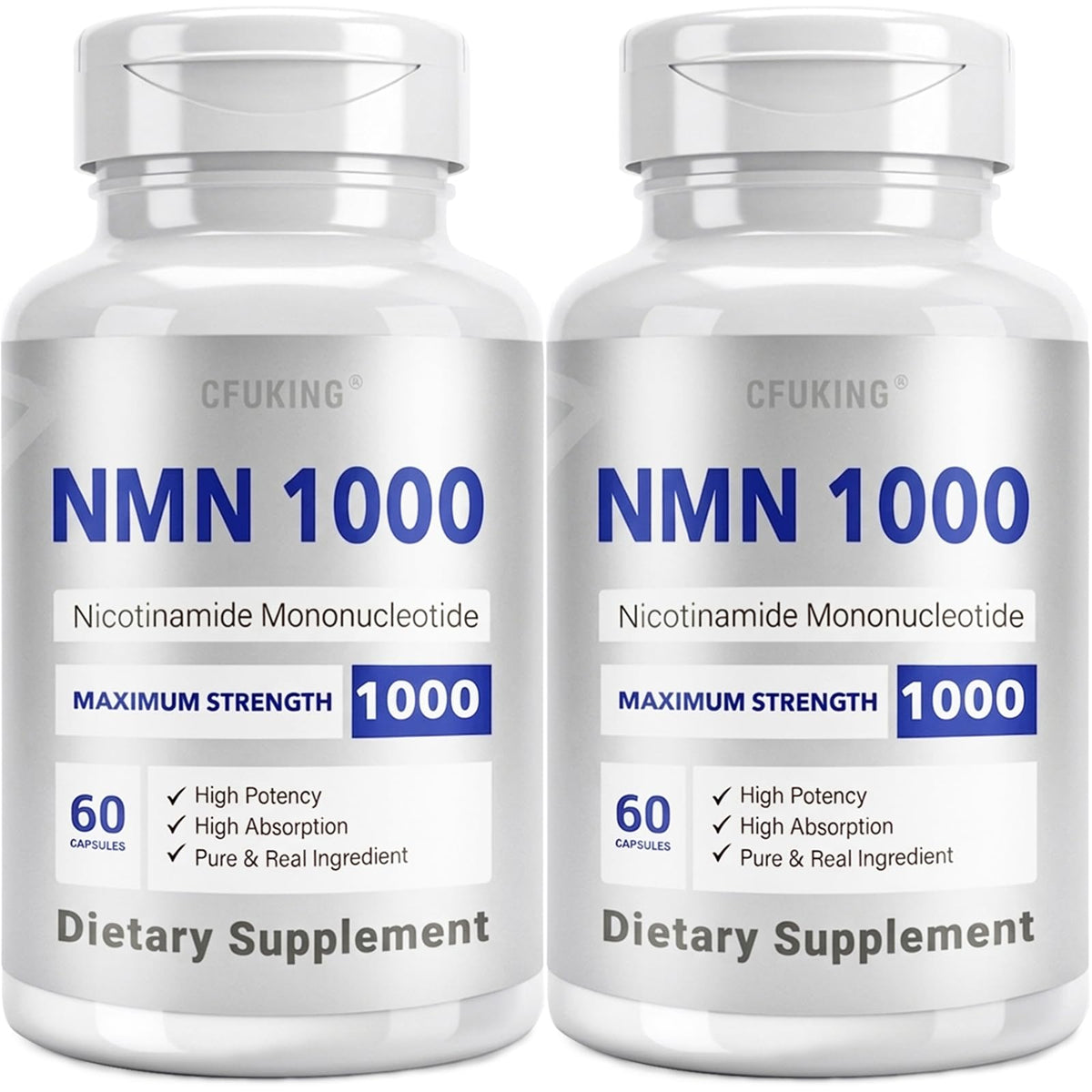CFUKING NMN 1000MG Supplement Capsules front view