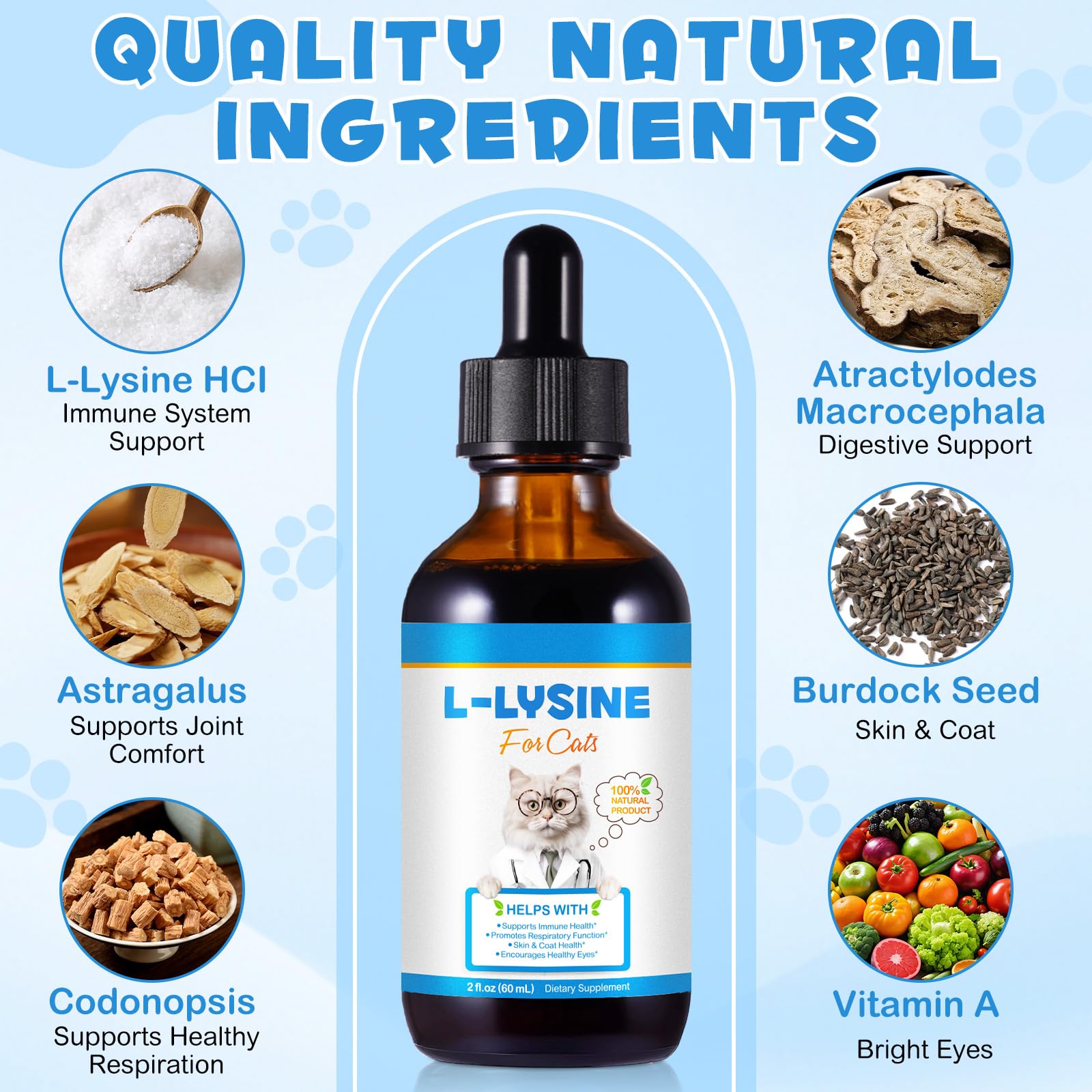 CFXYHNOX L-Lysine liquid drops for cats with roast chicken flavor