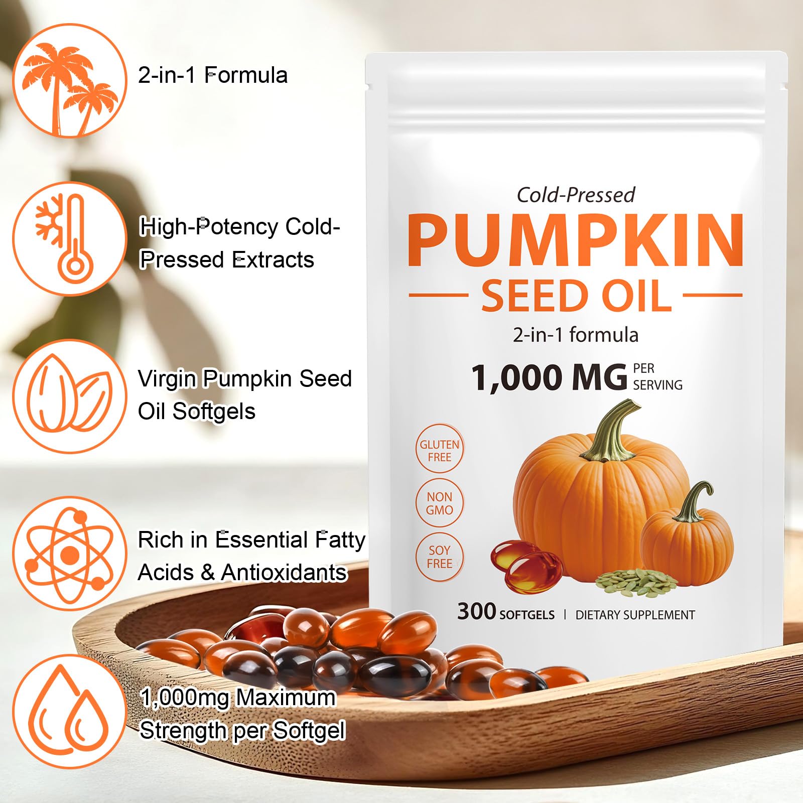 CFXYHNOX Saw Palmetto softgels close-up