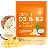 CFXYHNOX Vitamin D3 K2 Softgels 10,000 IU front view