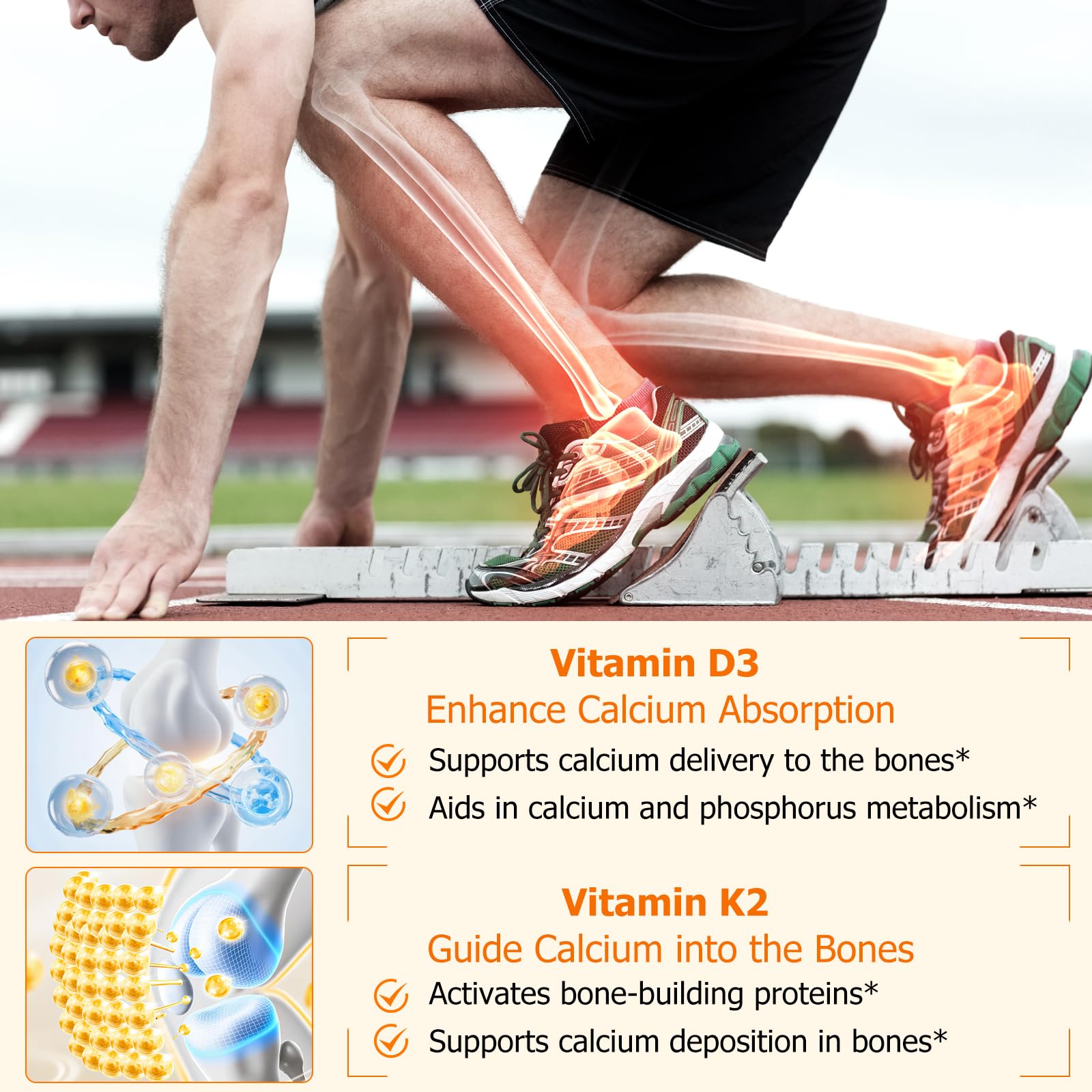 CFXYHNOX Vitamin D3 K2 Softgels 10,000 IU lifestyle scene