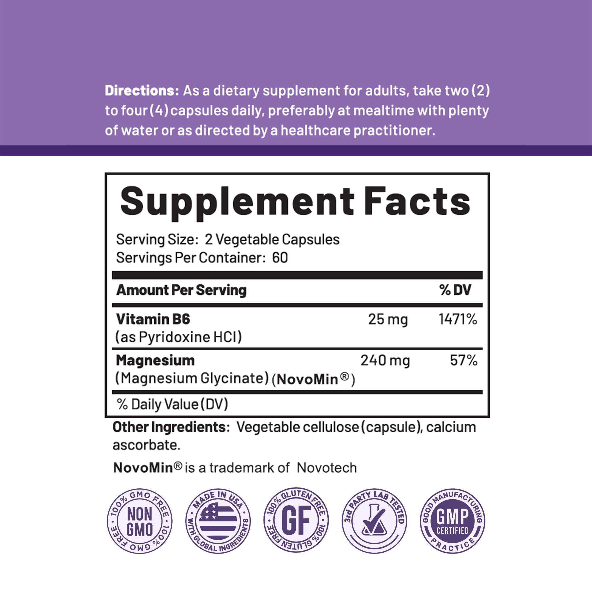 CGMLABS Magnesium Glycinate 132g side view