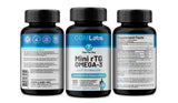 CGMLABS rTG Omega-3 Mini Softgels in hand for size reference