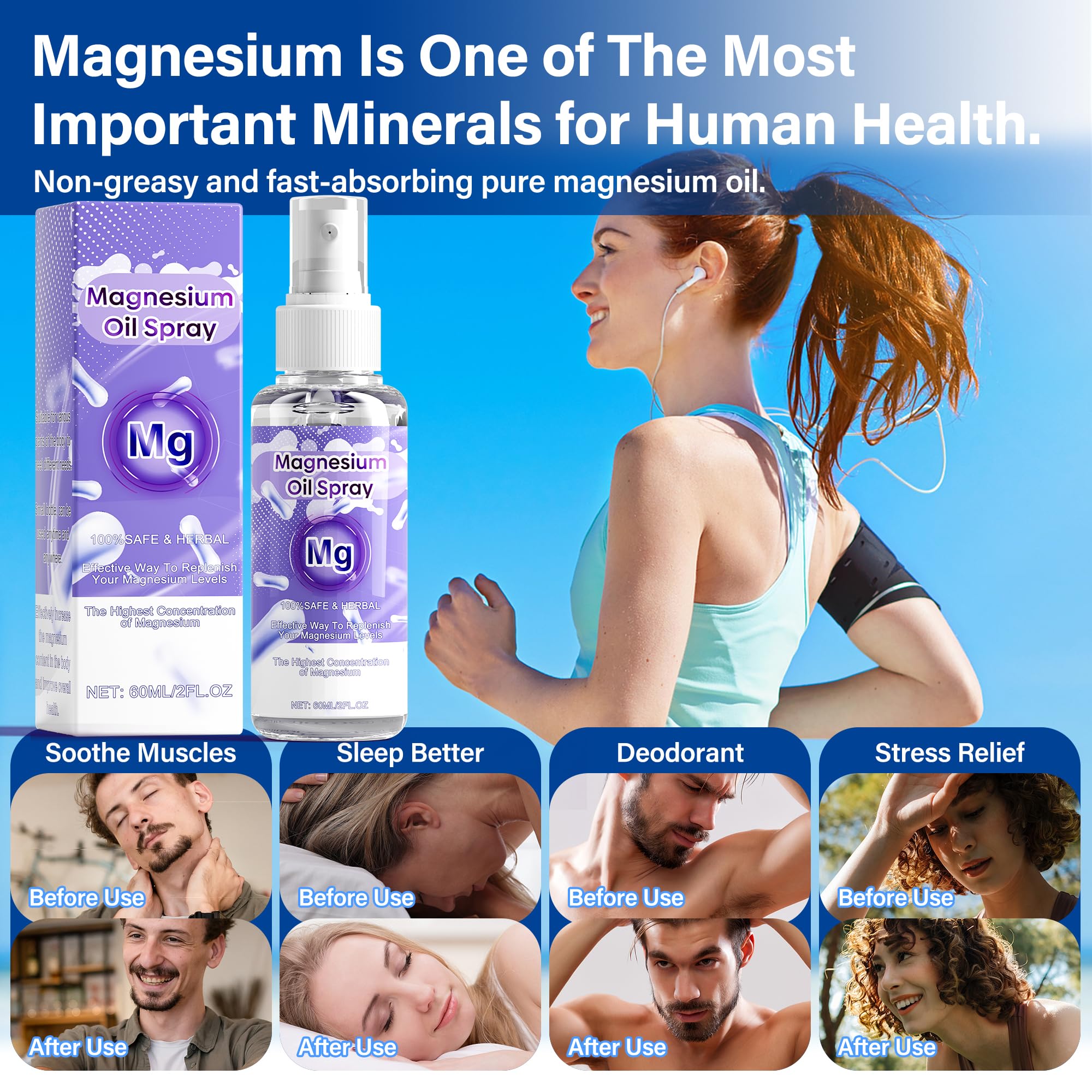 Chamex Pure Magnesium Oil Spray 109g back label