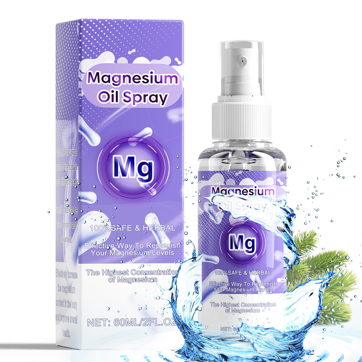 Chamex Pure Magnesium Oil Spray 109g front view