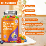 CHANUBITO Calcium Magnesium Zinc Gummies on a table