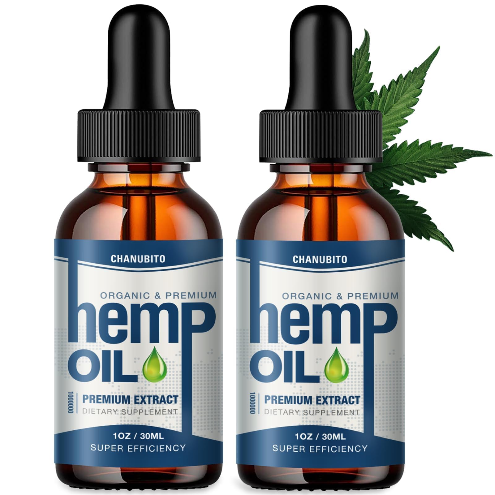 CHANUBITO Organic Hemp Oil 30ml front view