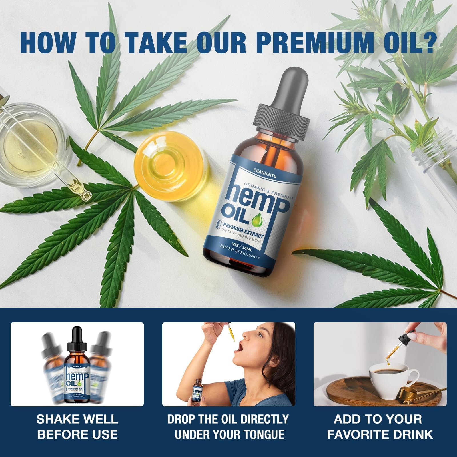 CHANUBITO Organic Hemp Oil 30ml ingredients list