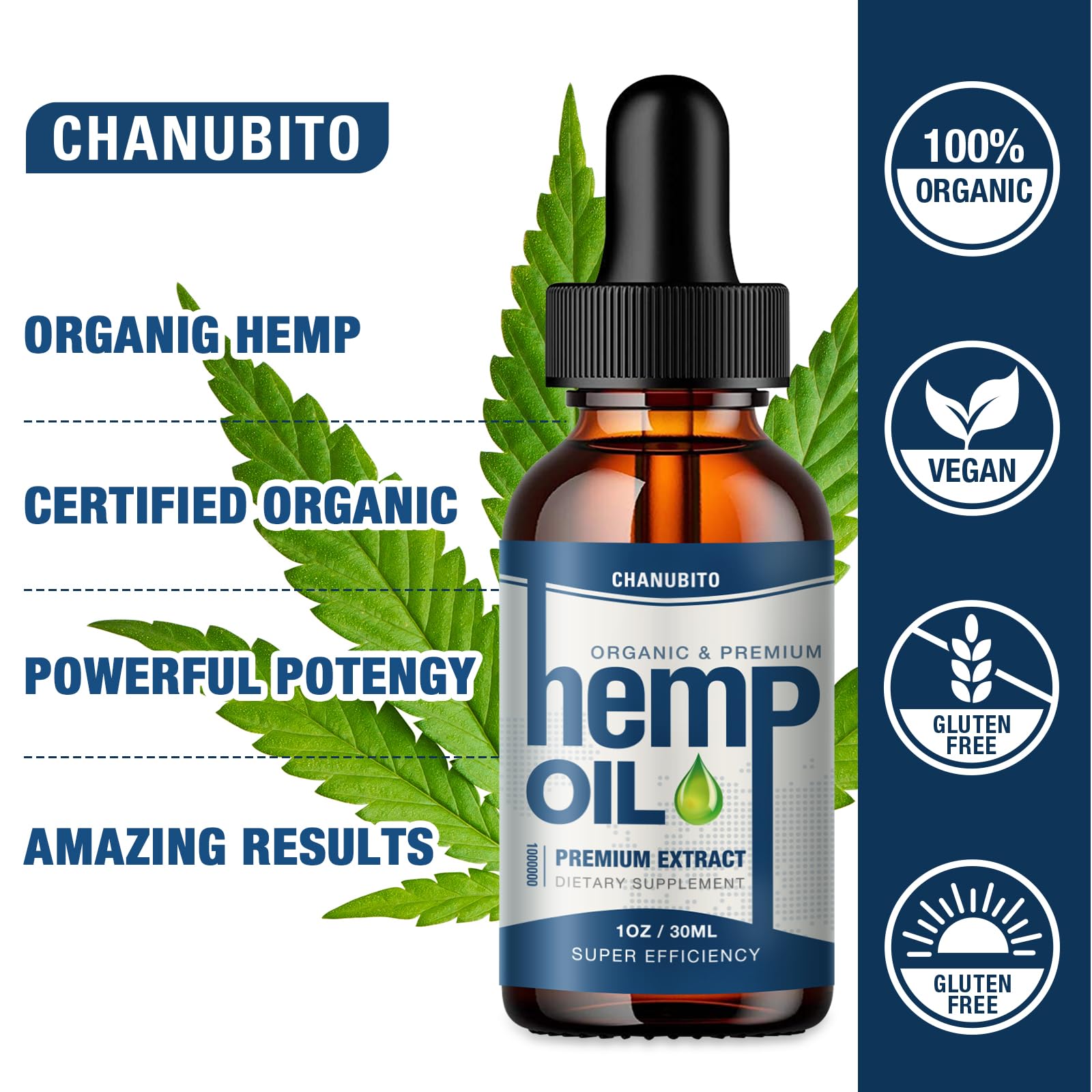 CHANUBITO Organic Hemp Oil 30ml lifestyle scene