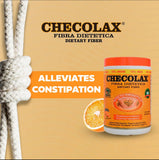 CHECOLAX Organic Fibre Supplement 128g scoop and powder