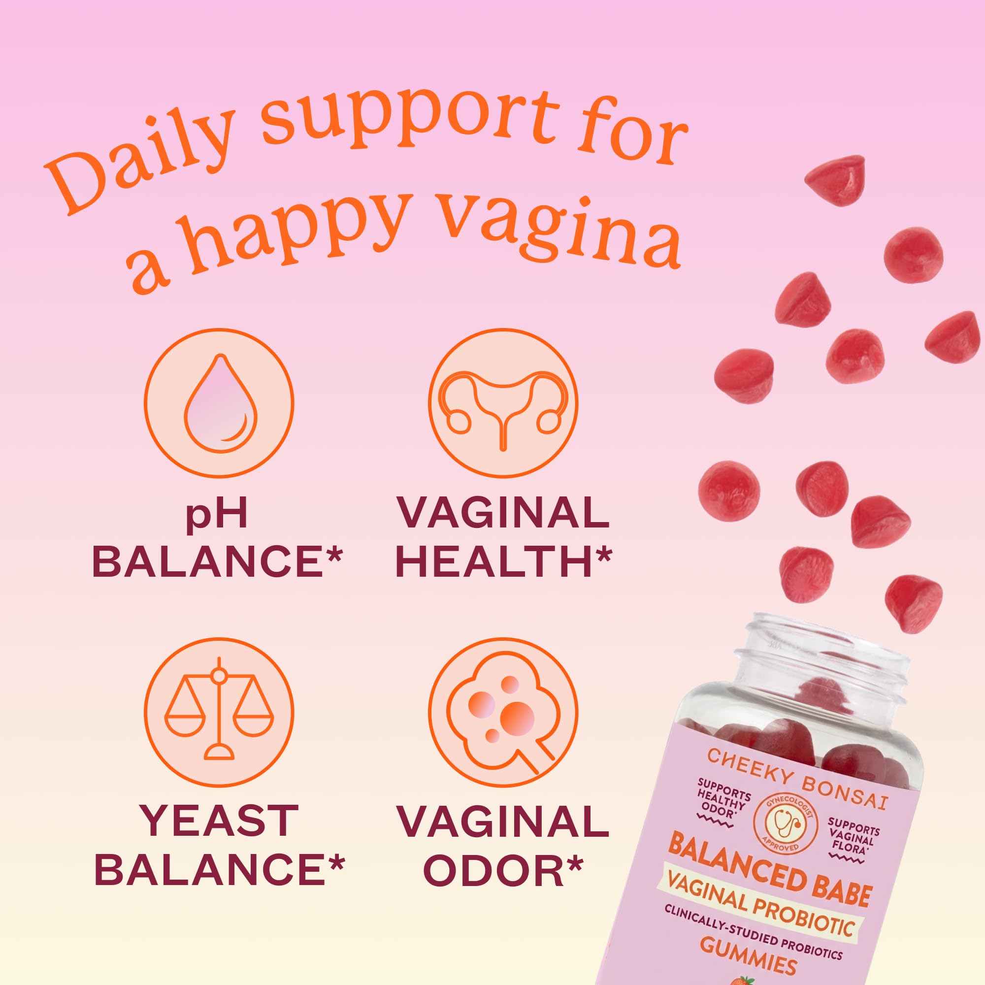 Cheeky Bonsai Probiotic Gummy Multivitamins packaging