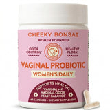 Cheeky Bonsai Vaginal Probiotic Capsules front view with packaging