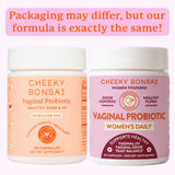 Cheeky Bonsai Vaginal Probiotic Capsules side view showing capsule size