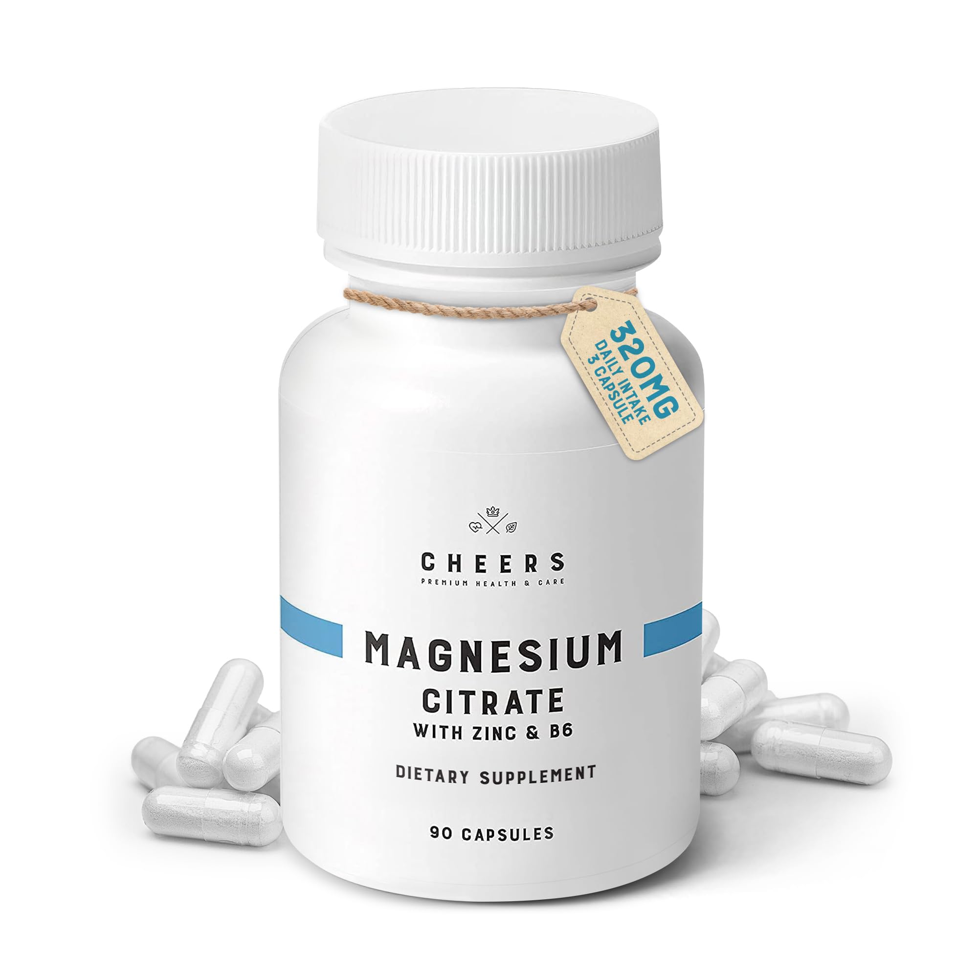 CHEERS Magnesium Citrate supplement front view with packaging