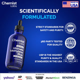 Chemist Labs Methylene Blue 1% Liquid Supplement graduated dropper
